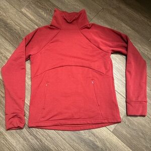 Athleta Crimson High-Collar Sweatshirt
